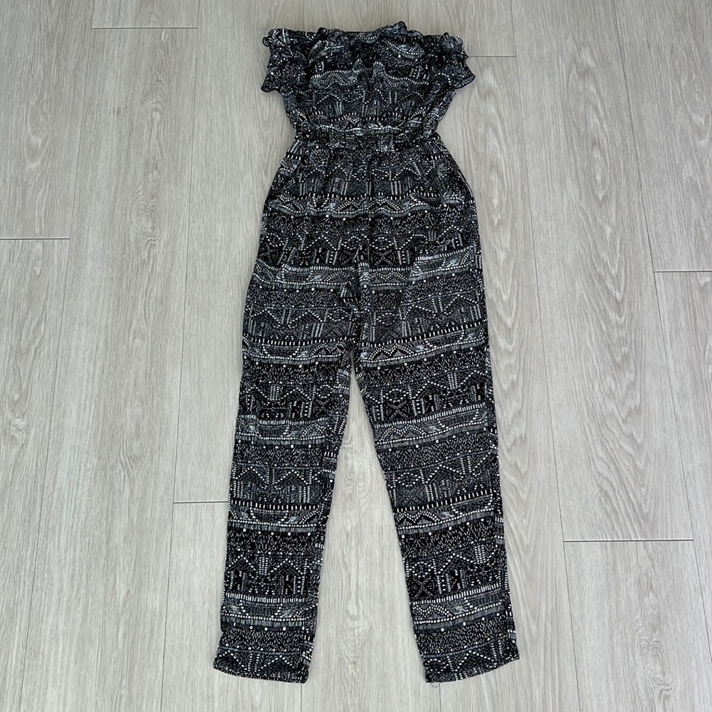 Hollister Black and White Jumpsuit